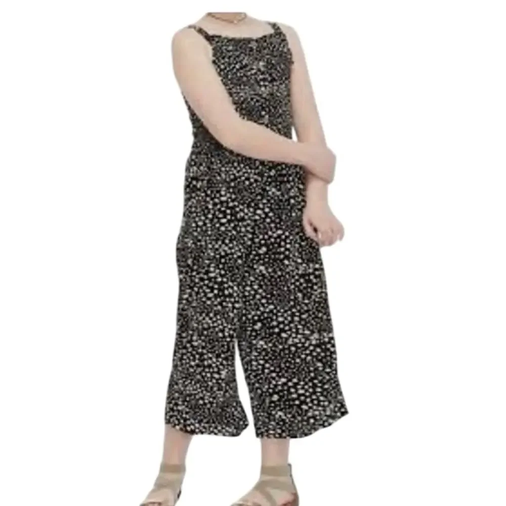 Justice Girls Black & White Jumpsuit Size 10